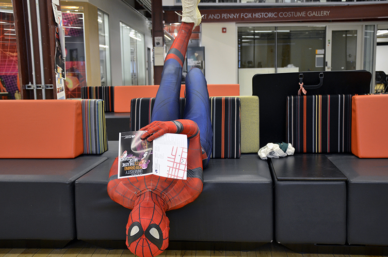 Drexel Spidey spends a lot of time in the URBN Center as a third-year Westphal student.